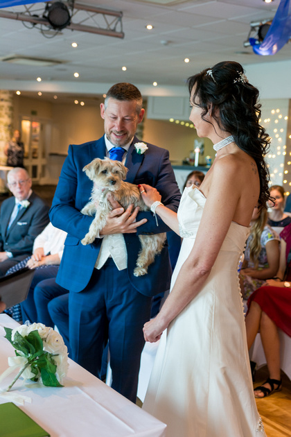 Well done Amy the pet ring bearer